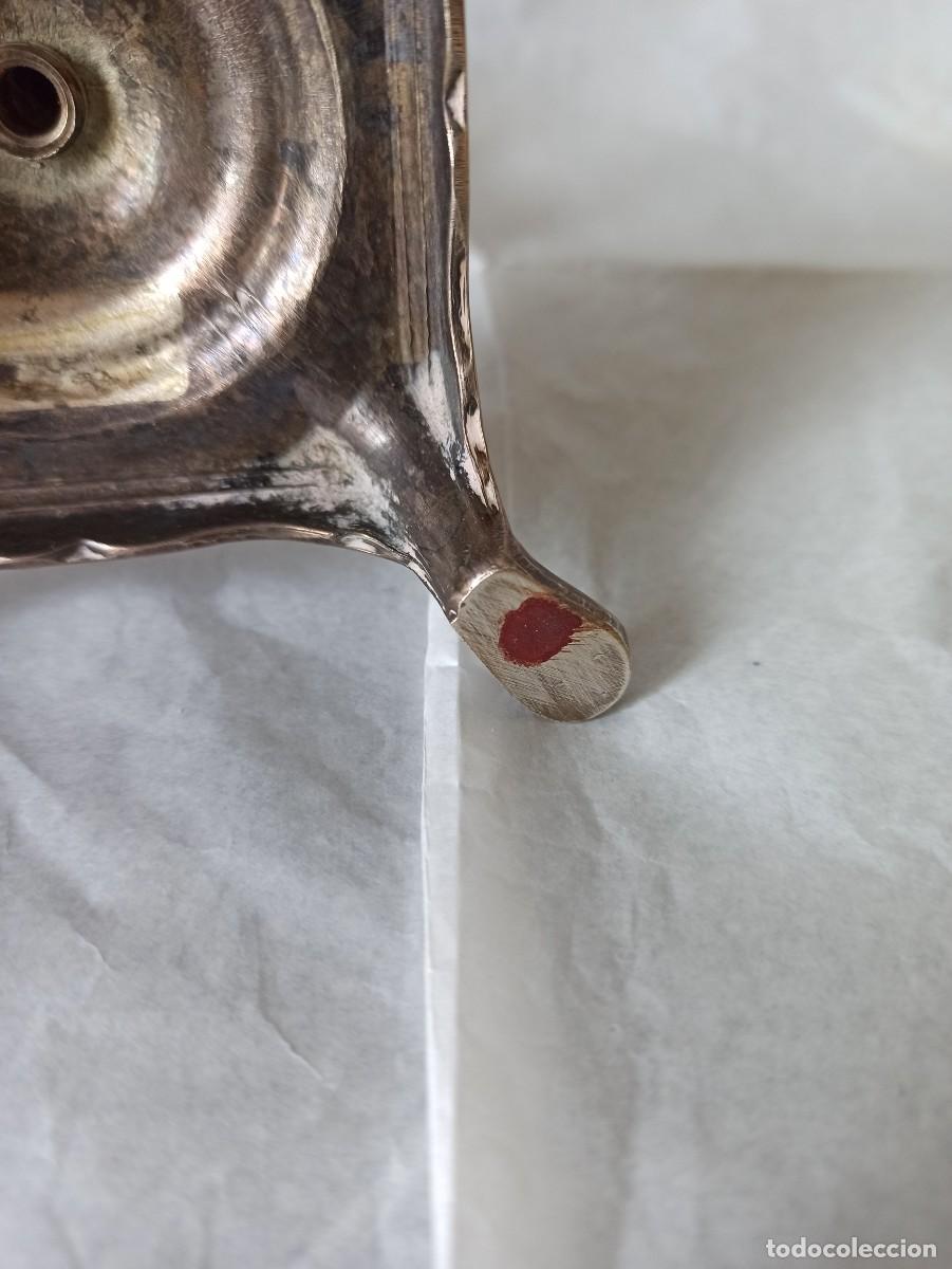 Antig&uuml;edades: Coppia di candelabri placcati argento - Foto 9