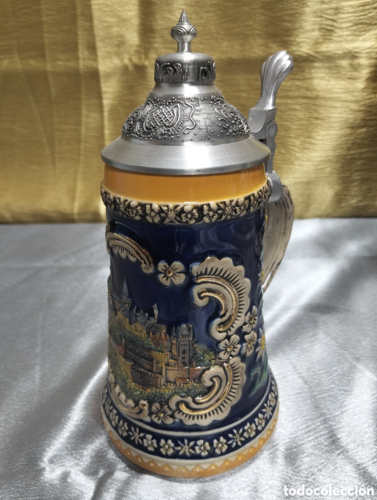 Antig&uuml;edades: jarra de cerveza alemana&nbsp;(conocida com&uacute;nmente como&nbsp;Stein) fabricada en cer&aacute;mica