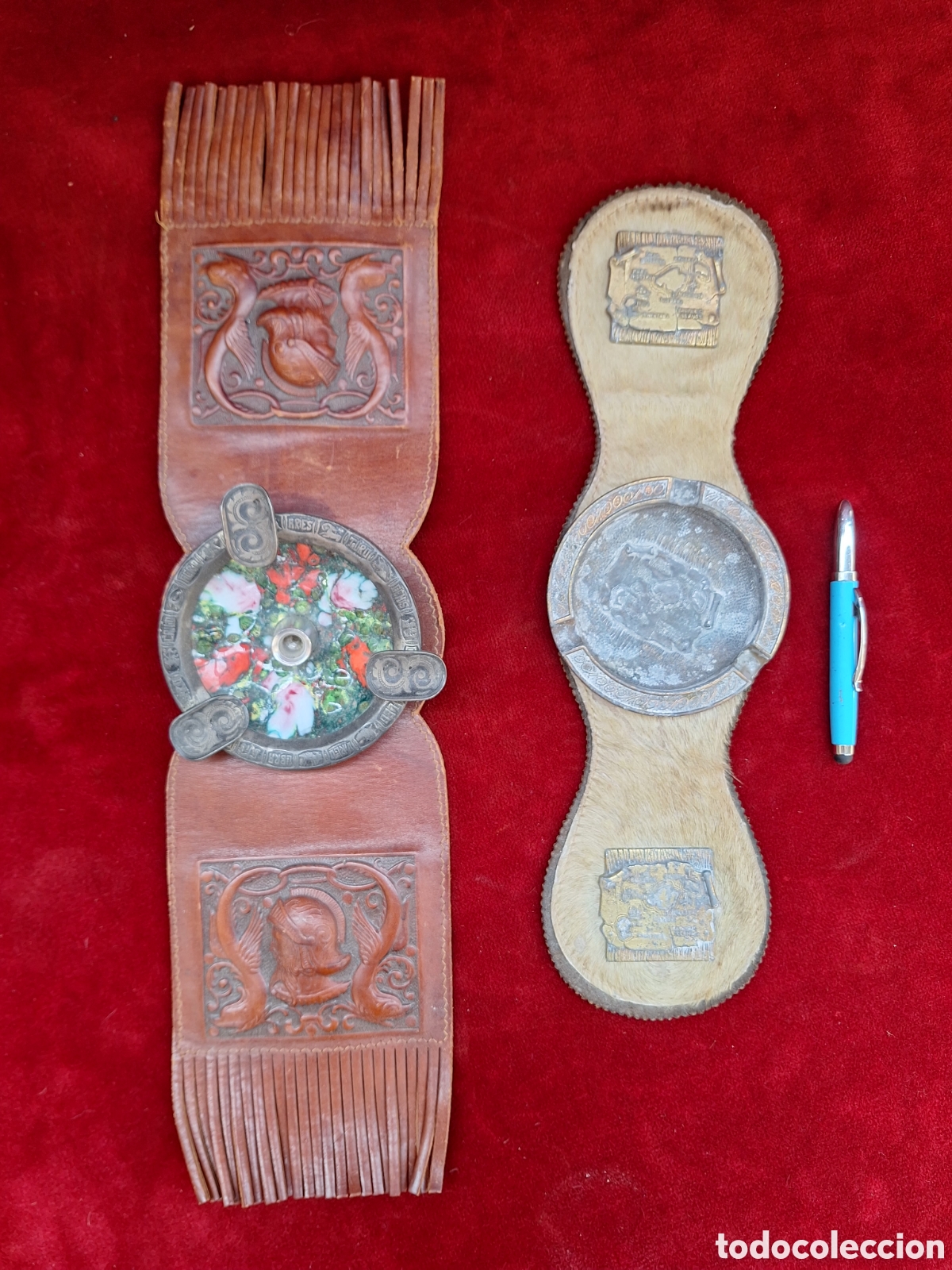 Antig&uuml;edades: Lote 2 antiguos ceniceros de sofa! A&ntilde;os 60-70!