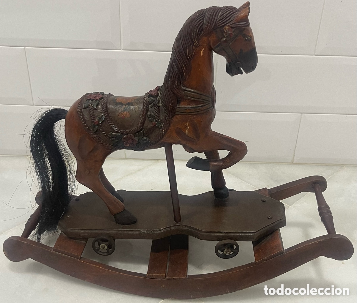 Antiquit&auml;ten: ANTIGUO CABALLO CARRUSEL ALEM&Aacute;N PPIOS 1900