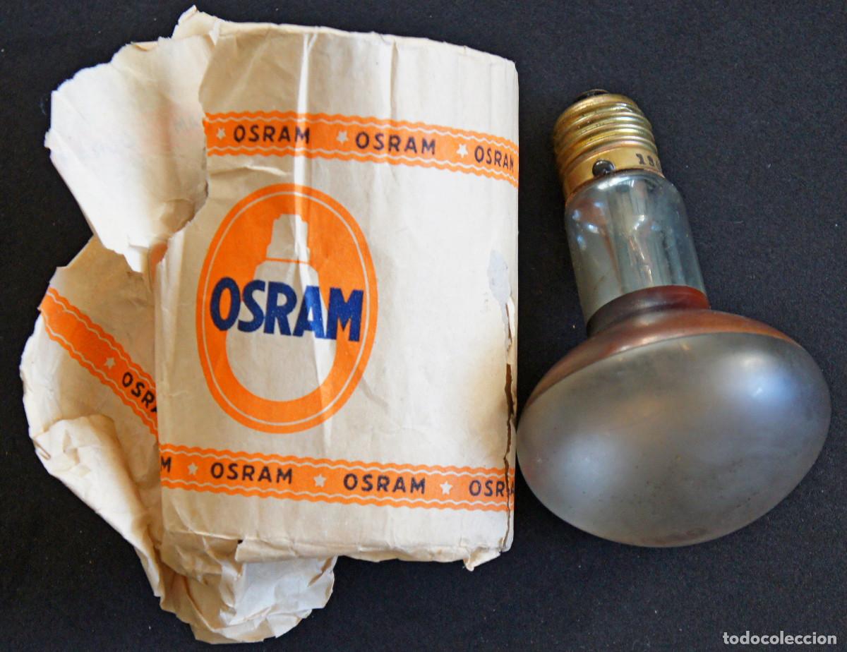 Antig&uuml;edades: Antigua bombilla Osram 130V/60W