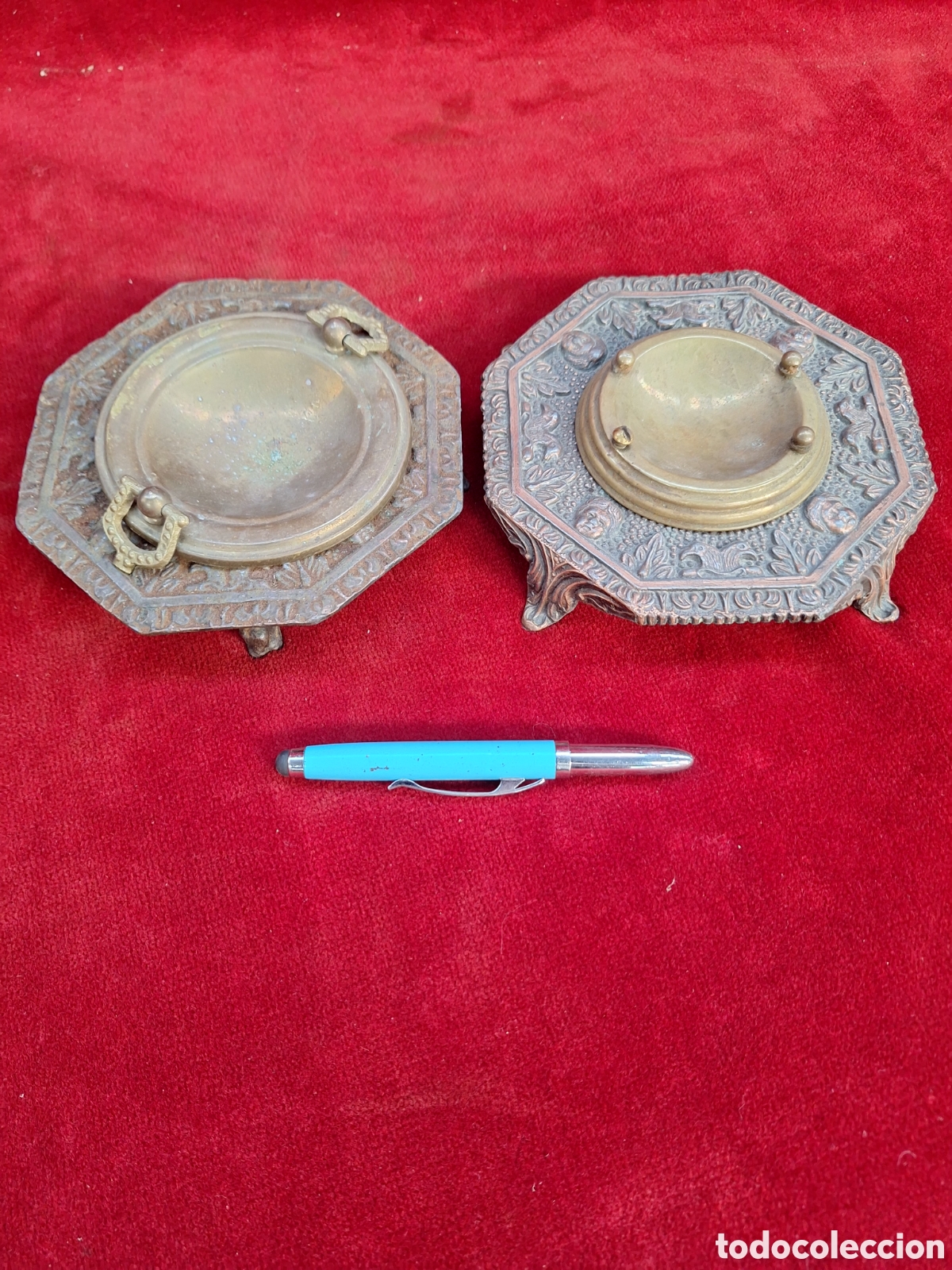 Antig&uuml;edades: Lote 2 antiguos braseros en miniatura!