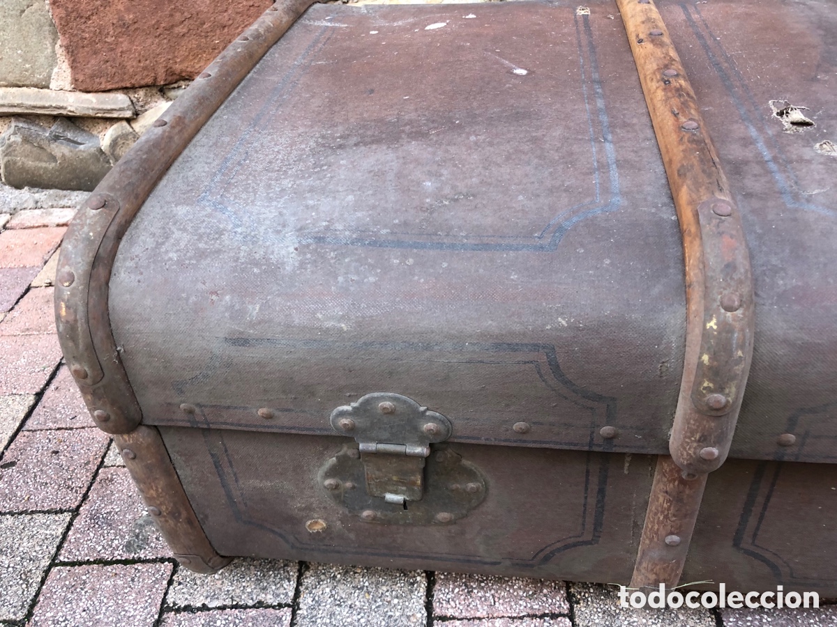 Antig&uuml;edades: ANTIGUO BA&Uacute;L DE MADERA PARA RESTAURAR - Foto 5