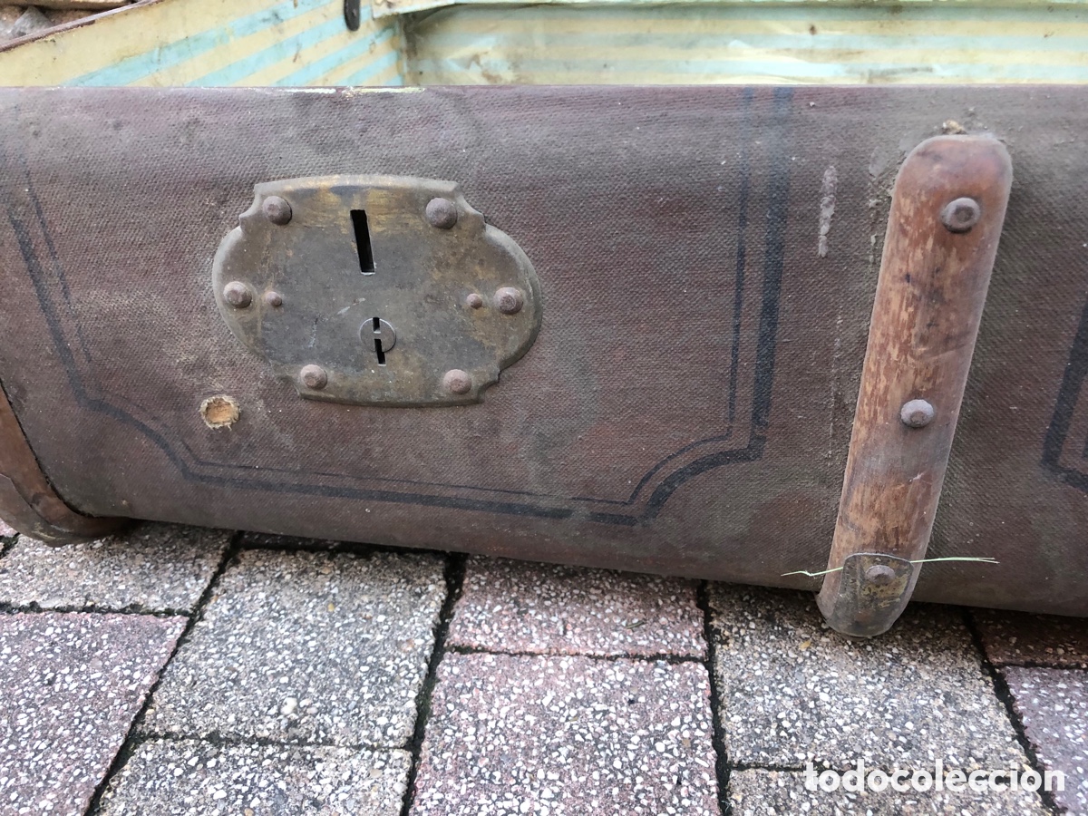 Antig&uuml;edades: ANTIGUO BA&Uacute;L DE MADERA PARA RESTAURAR - Foto 6
