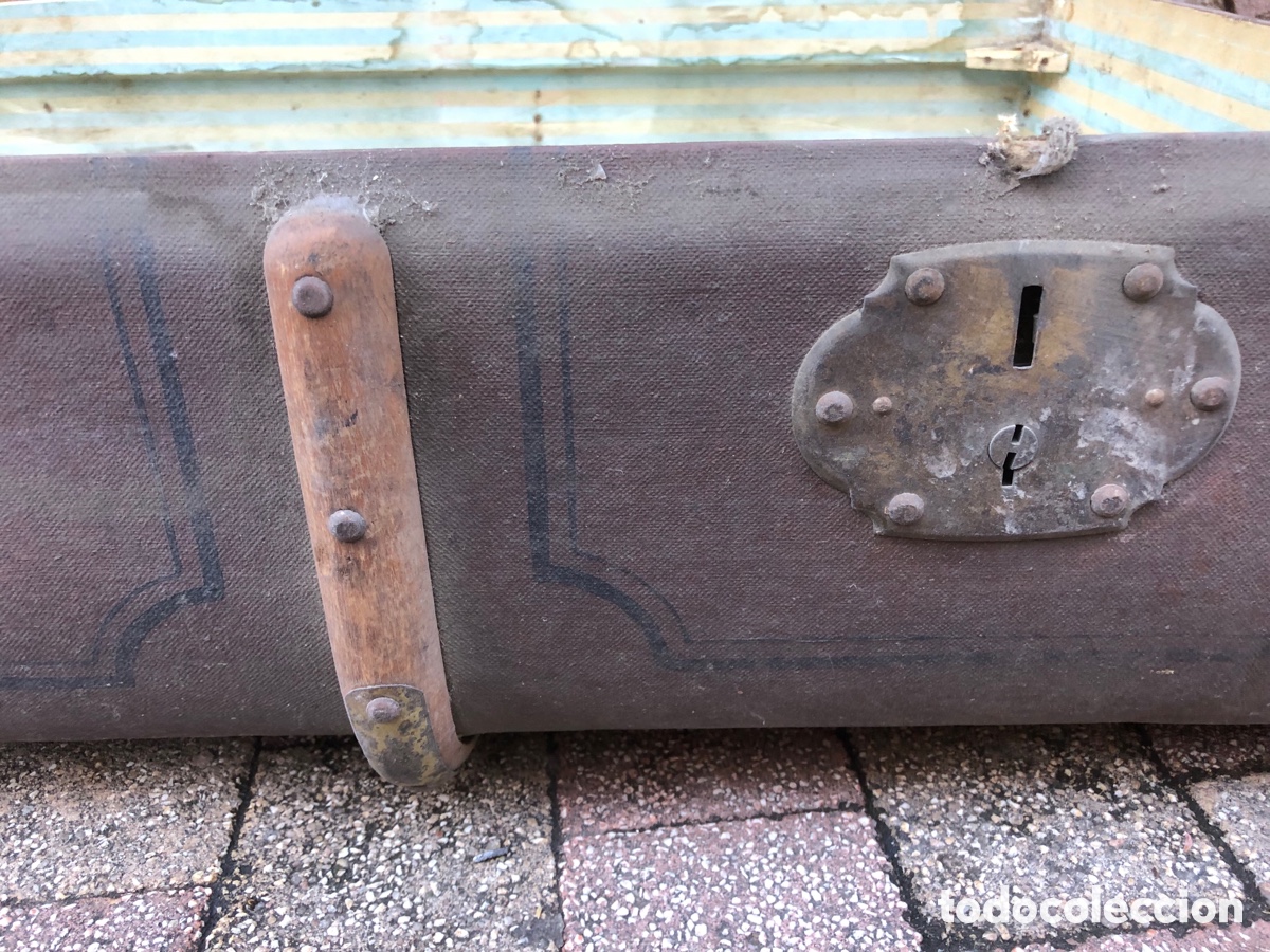 Antig&uuml;edades: ANTIGUO BA&Uacute;L DE MADERA PARA RESTAURAR - Foto 7