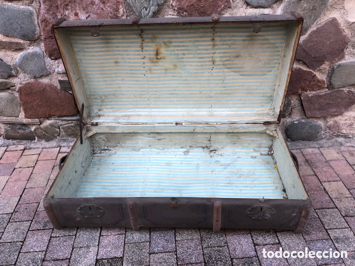 Antig&uuml;edades: ANTIGUO BA&Uacute;L DE MADERA PARA RESTAURAR - Foto 8