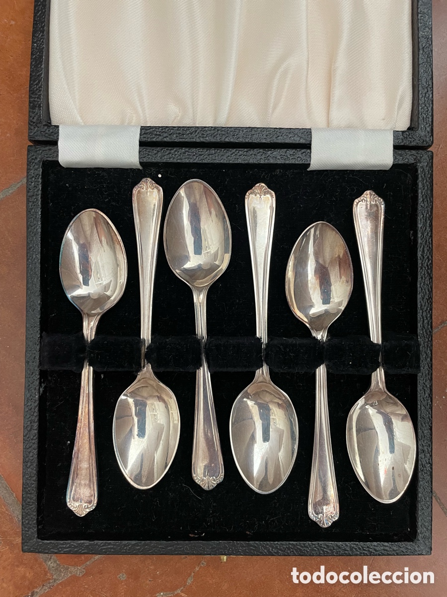 Antig&uuml;edades: Cucharitas de caf&eacute; EPNS - Foto 1
