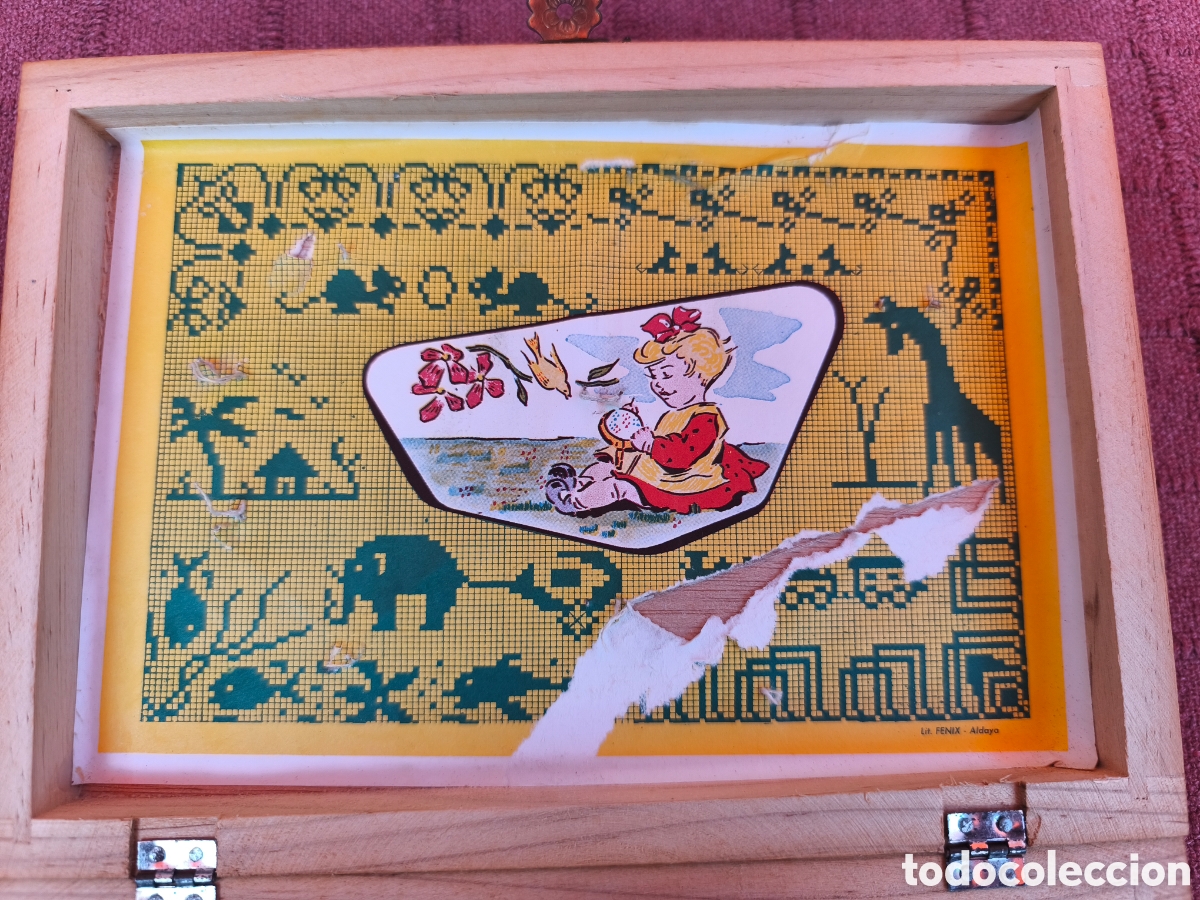Antig&uuml;edades: CAJA ANTIGUA DE MADERA DE LABORES - Foto 8