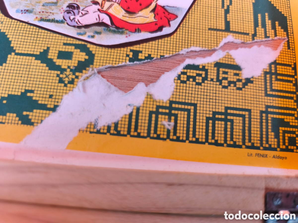 Antig&uuml;edades: CAJA ANTIGUA DE MADERA DE LABORES - Foto 14