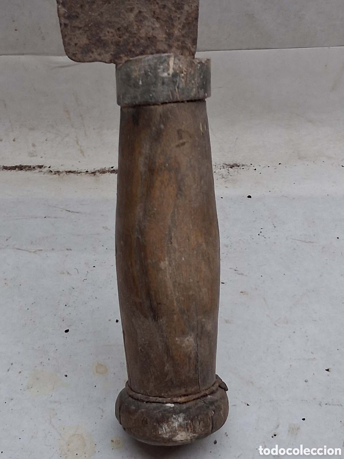 Antig&uuml;edades: Antiguo podon mango madera - Foto 2
