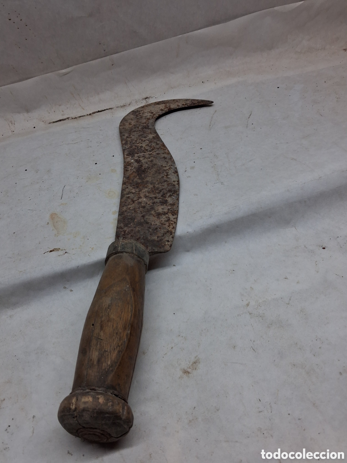 Antig&uuml;edades: Antiguo podon mango madera - Foto 3