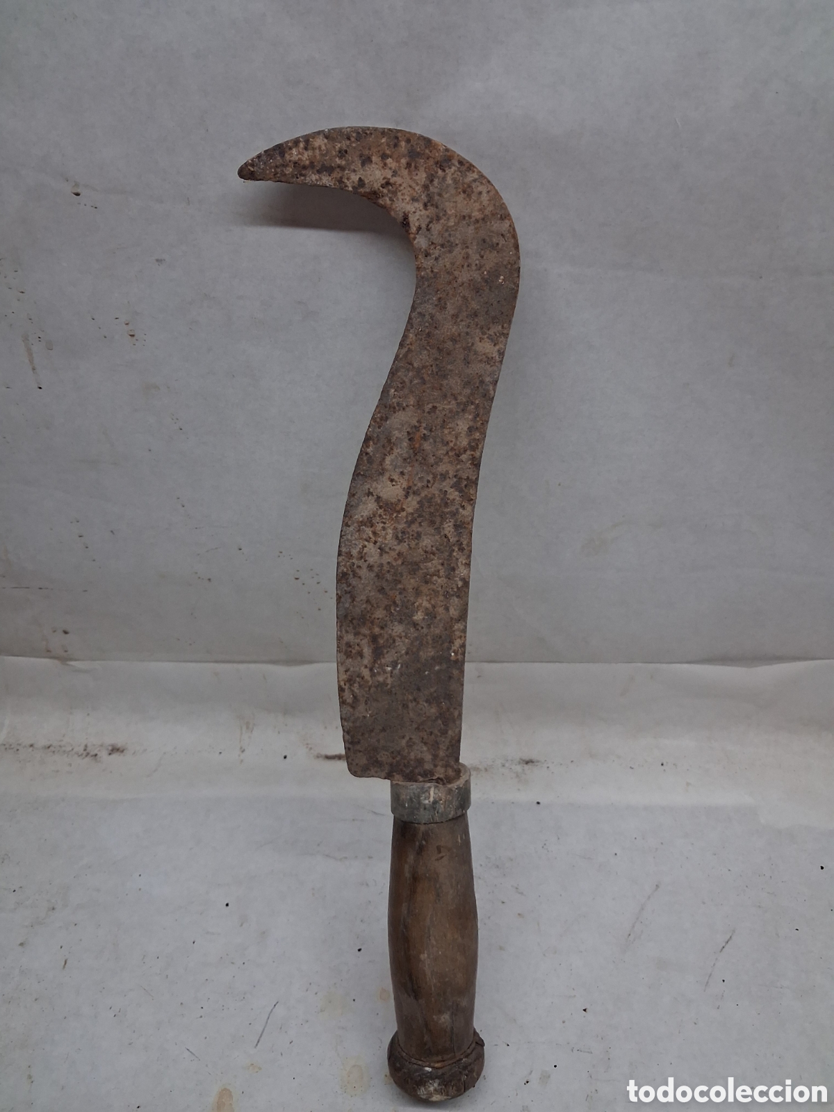 Antig&uuml;edades: Antiguo podon mango madera - Foto 1