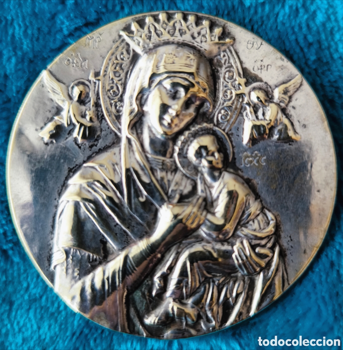 Antig&uuml;edades: VIRGEN DEL PERPETUO SOCORRO 55 mm. - Foto 1