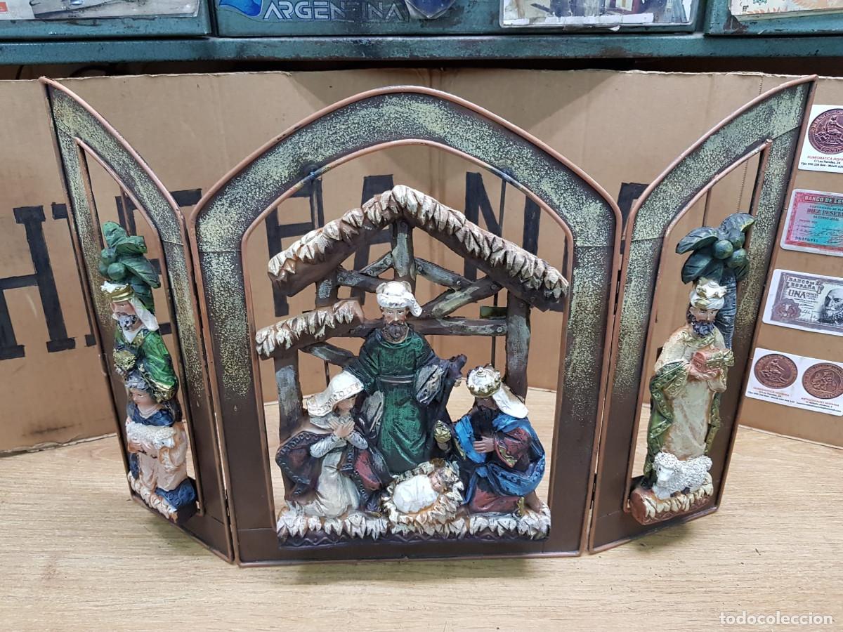 Antig&uuml;edades: TRIPTICO RELIGIOSO-ALTO 50 CM - Foto 1