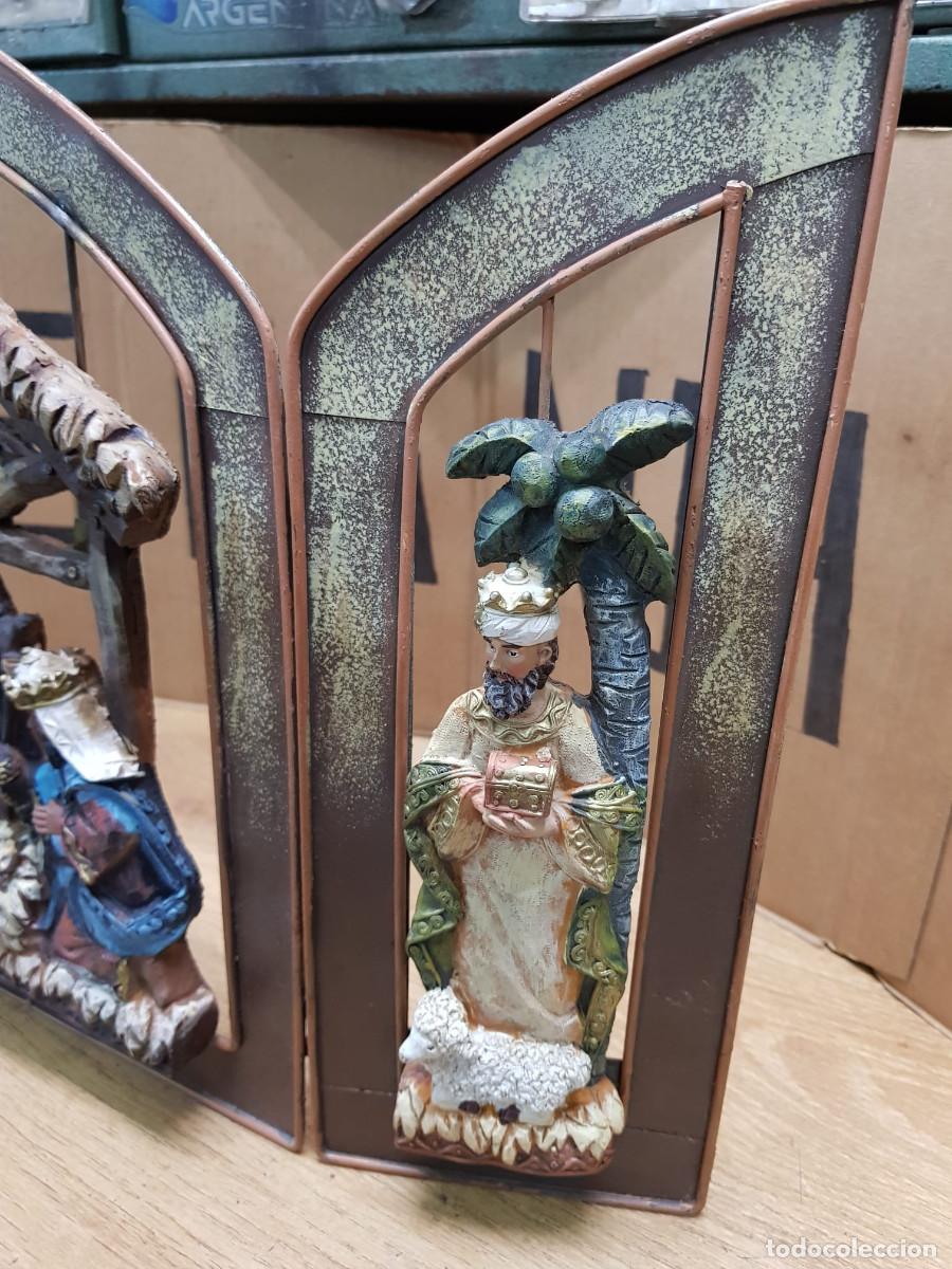Antig&uuml;edades: TRIPTICO RELIGIOSO-ALTO 50 CM - Foto 2