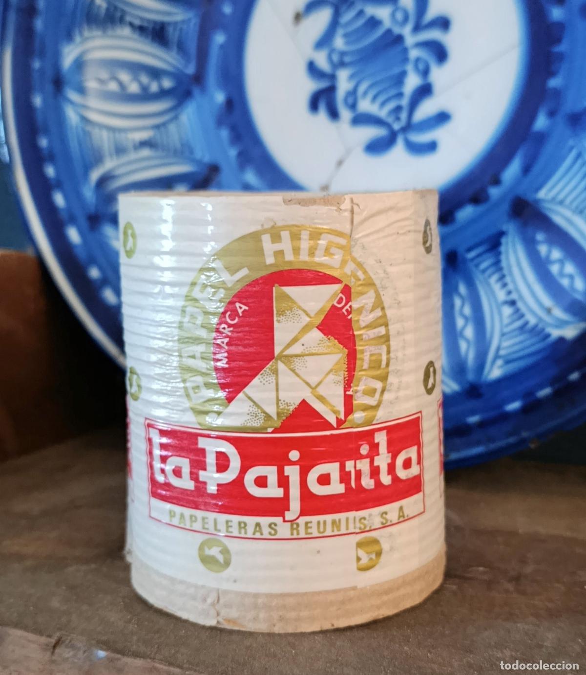 Antig&uuml;edades: ANTIGUO ROLLO DE PAPEL HIGIENICO LA PAJARITA PAPELERAS REUNIDAS