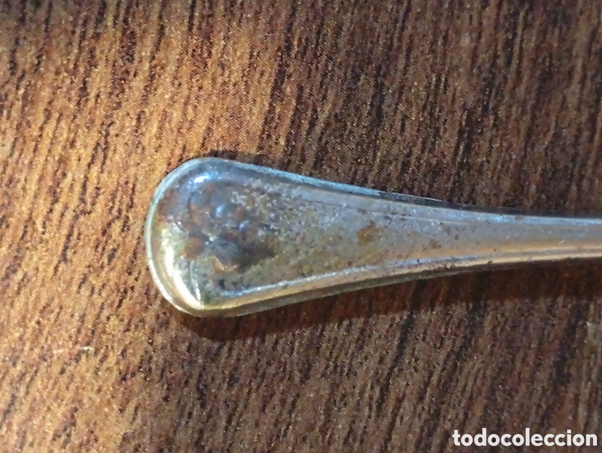 Antig&uuml;edades: peque&ntilde;a cucharita plateada - Foto 3