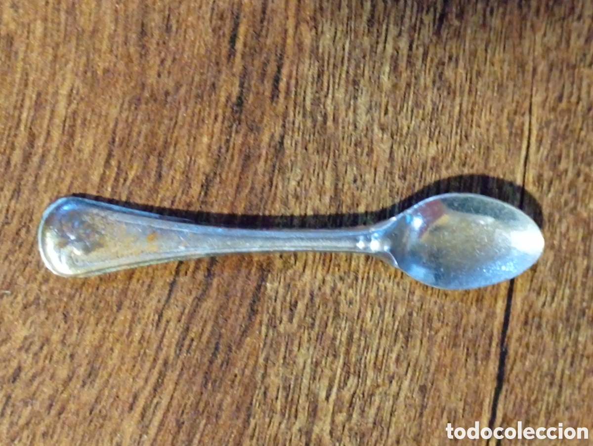 Antig&uuml;edades: peque&ntilde;a cucharita plateada - Foto 4