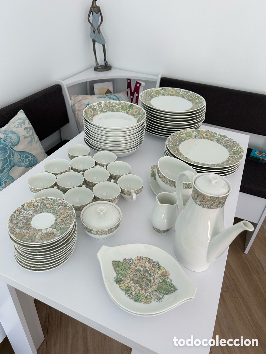 Antiquit&eacute;s: Vajilla vintage porcelana Bidasoa