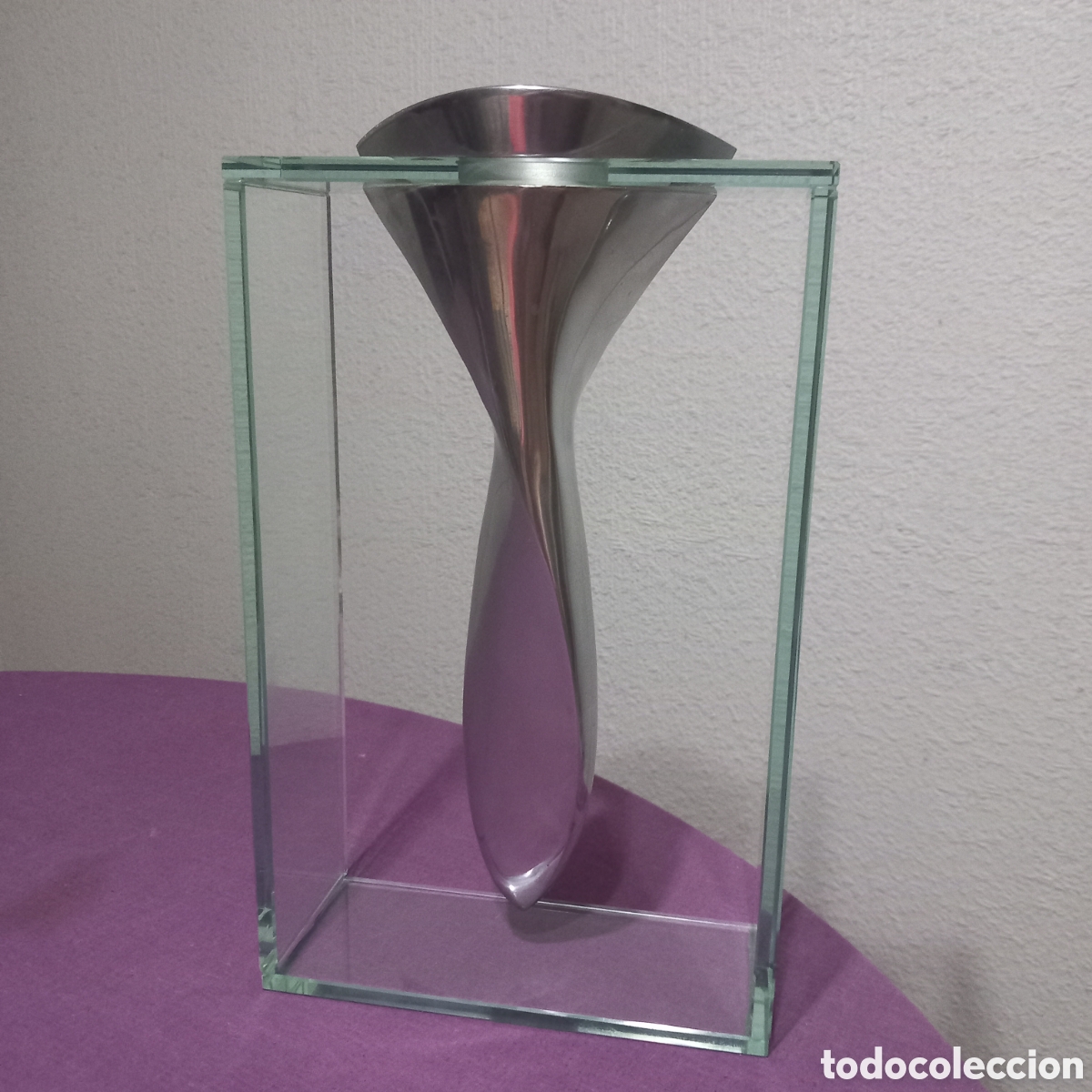 Antiquit&auml;ten: JARRON TORNADO/dise&ntilde;o:LISA MORI (ITALIA a&ntilde;os 70's)EXCELENTE ESTADO-34cm