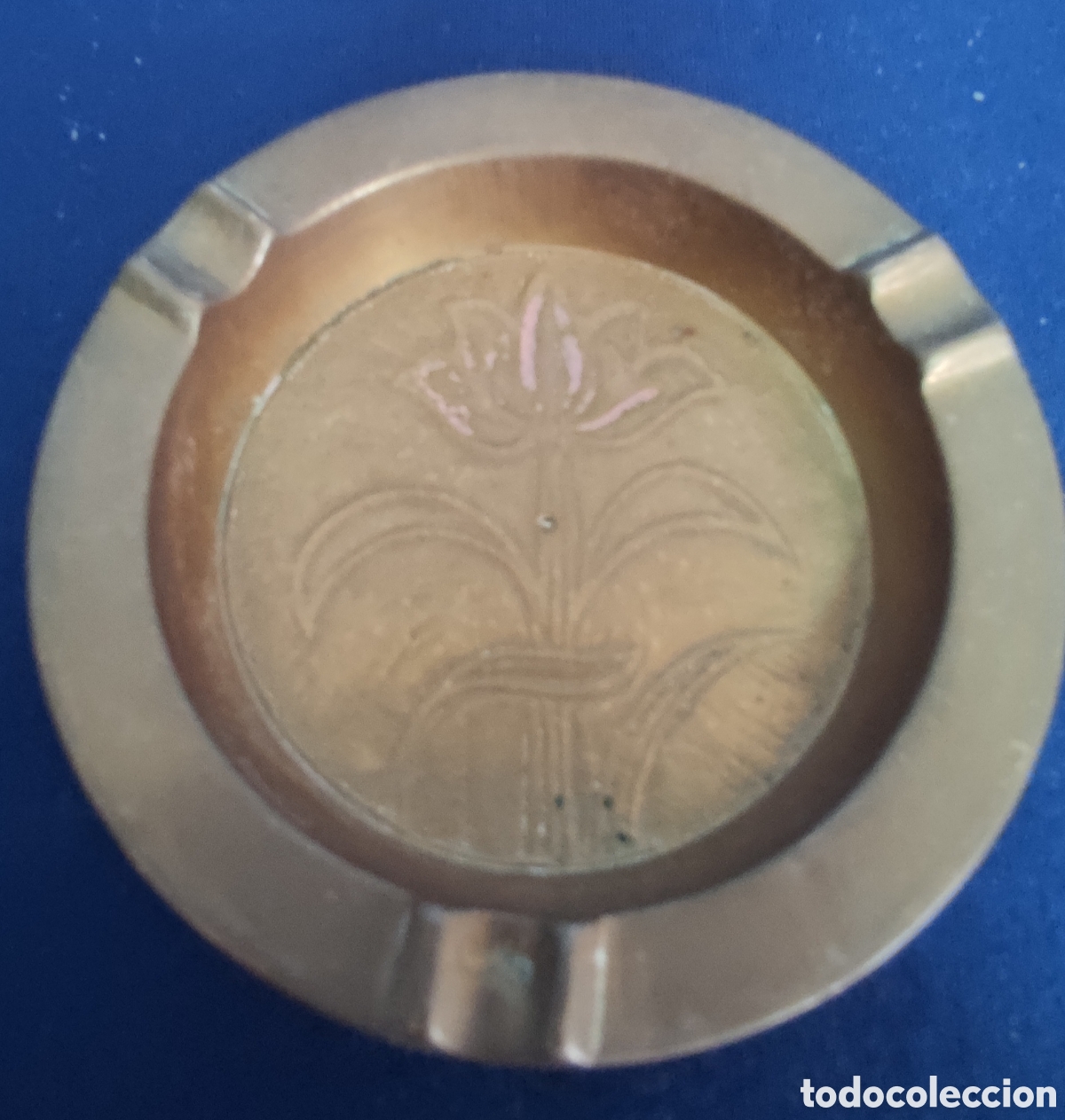 Antig&uuml;edades: Cenicero de laton vintage