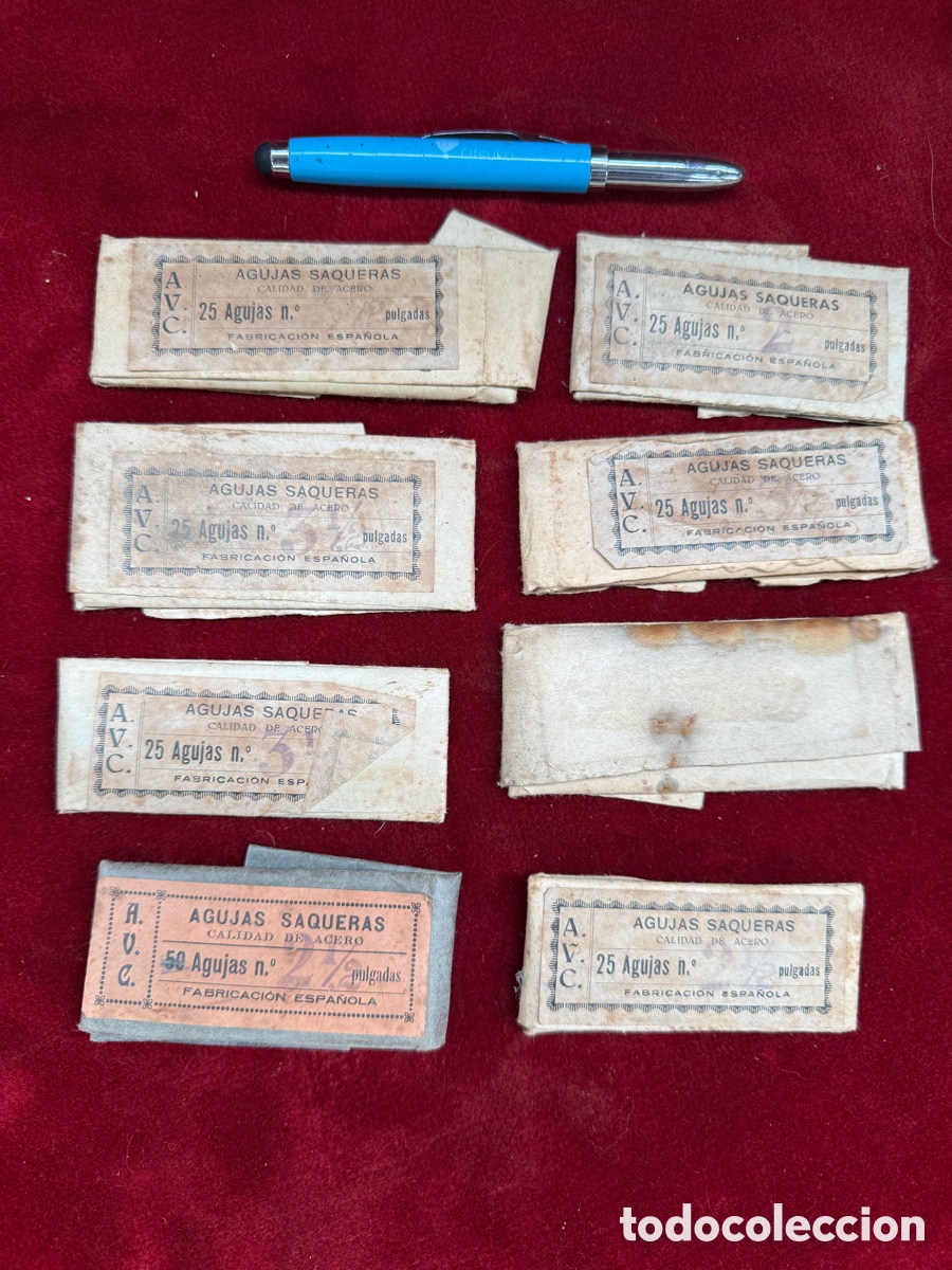 Antig&uuml;edades: Gran lote de agujas antiguas!