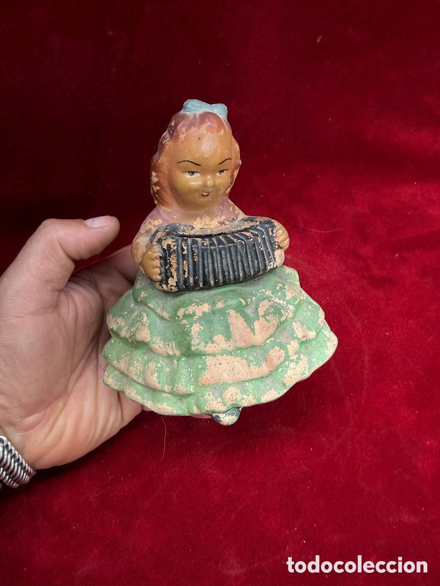 Antig&uuml;edades: Antigua hucha ceramica de Manises,a&ntilde;os 20!