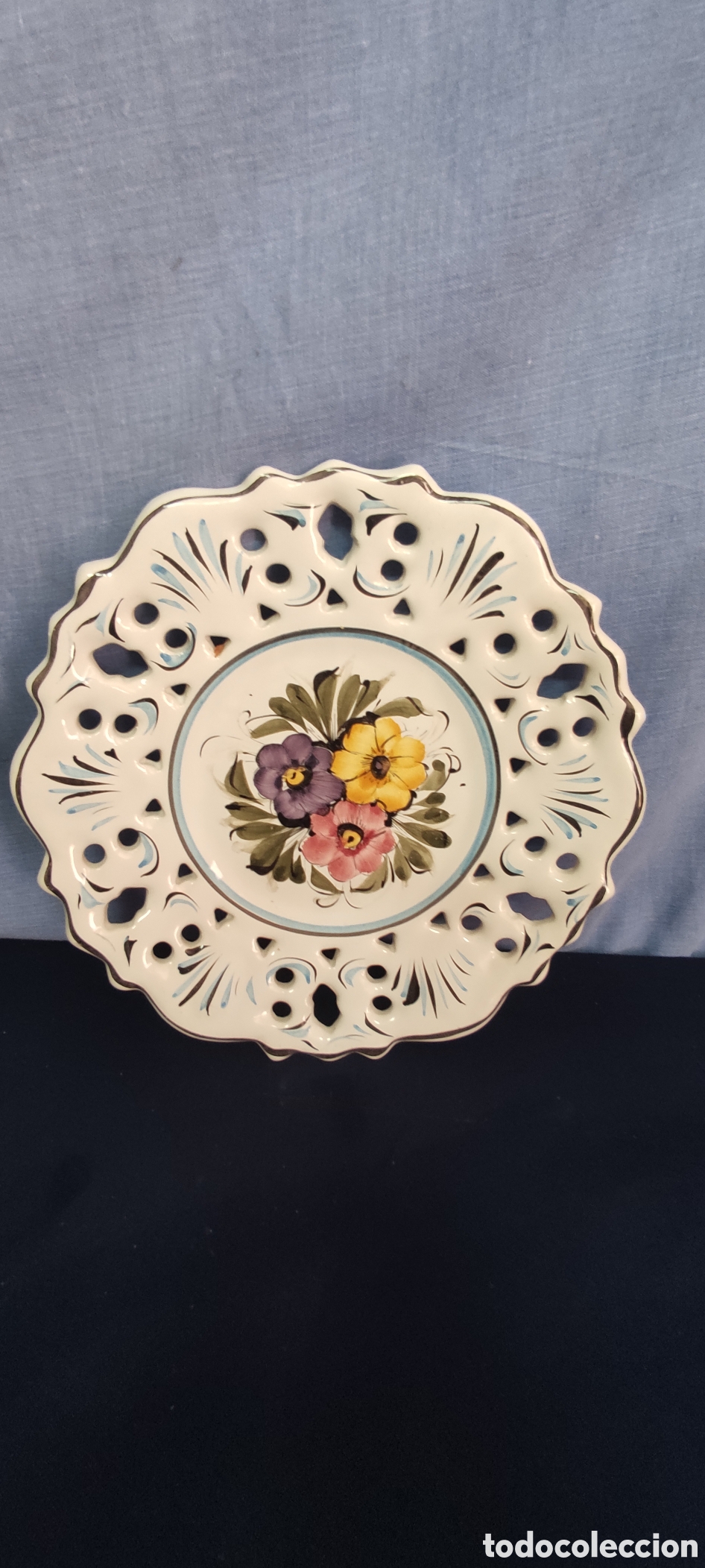 Antig&uuml;edades: Bonito plato decorativo - Foto 2