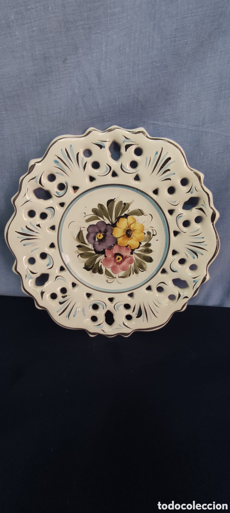 Antig&uuml;edades: Bonito plato decorativo - Foto 3