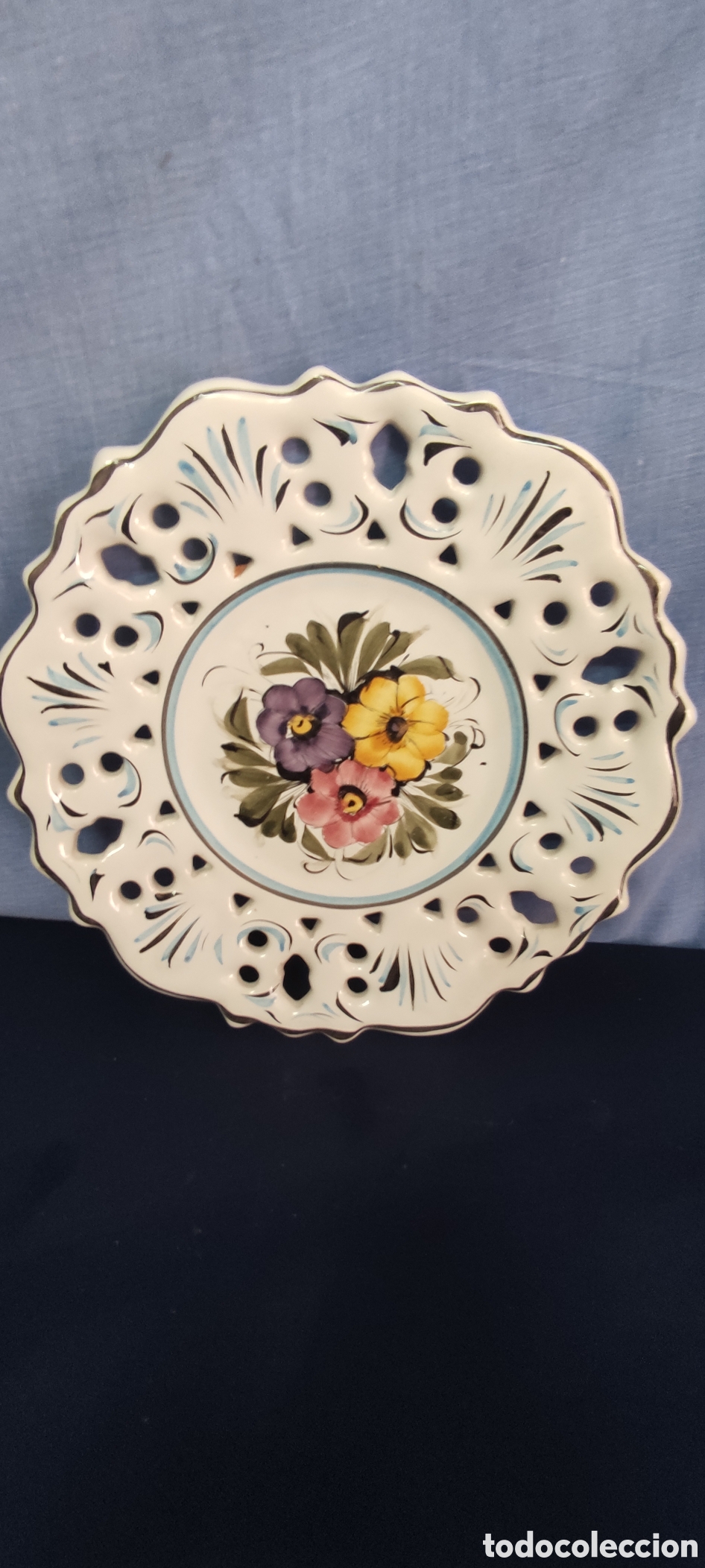 Antig&uuml;edades: Bonito plato decorativo - Foto 4