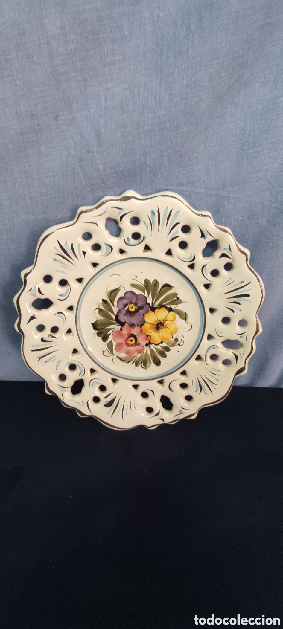 Antig&uuml;edades: Bonito plato decorativo - Foto 6