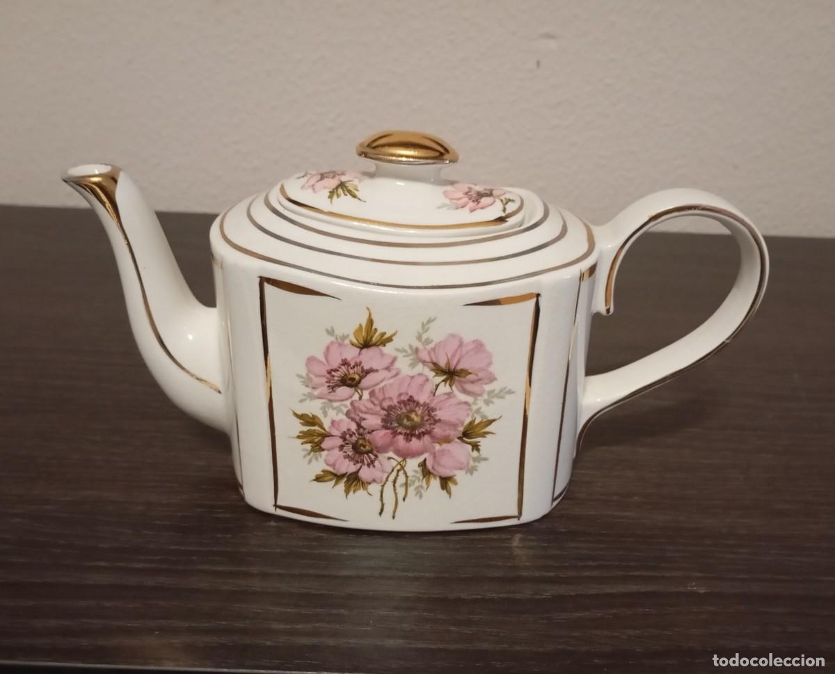 Antig&uuml;edades: BONITA TETERA DE CER&Aacute;MICA DE ARTUR WOOD,GAMA HADDON, VINTAGE DE LOS A&Ntilde;OS 50,HECHA EN INGLATERRA