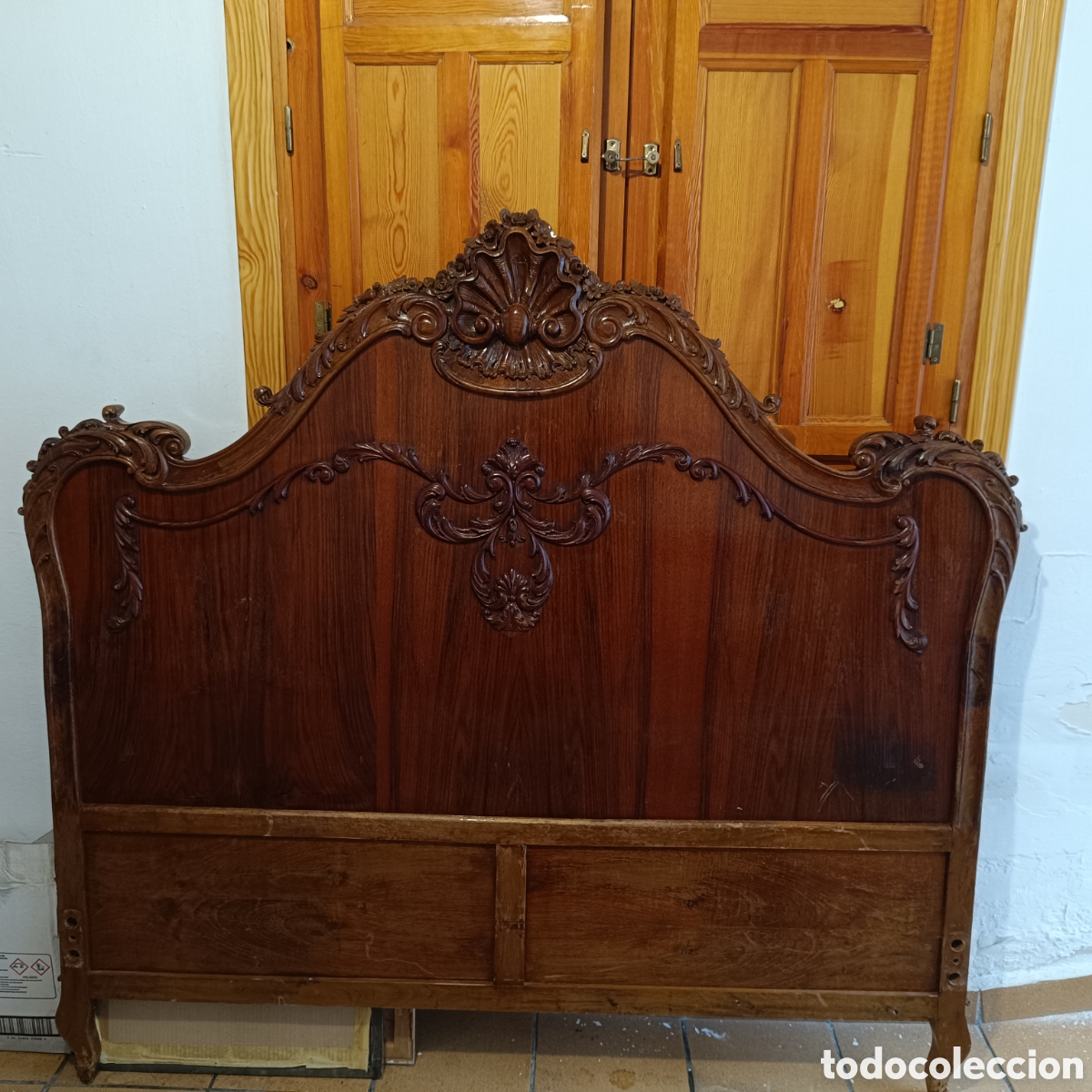 Antig&uuml;edades: Cabecero y piecero de cama Luis XV - Foto 3