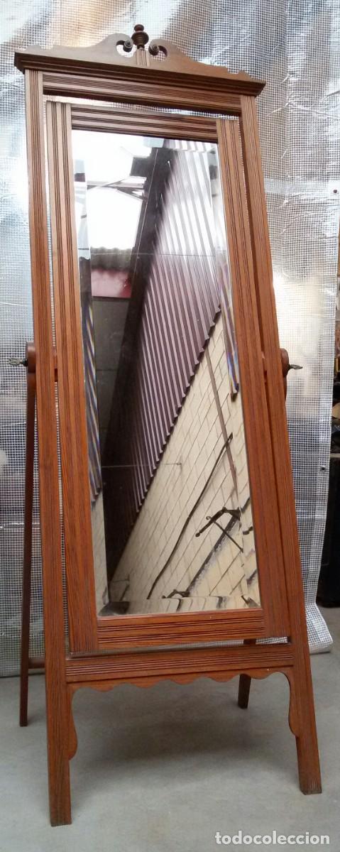 Antig&uuml;edades: Espejo vestidor pino - Foto 1