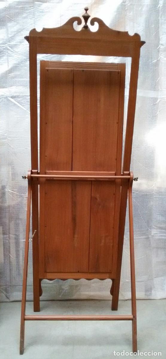 Antig&uuml;edades: Espejo vestidor pino - Foto 4