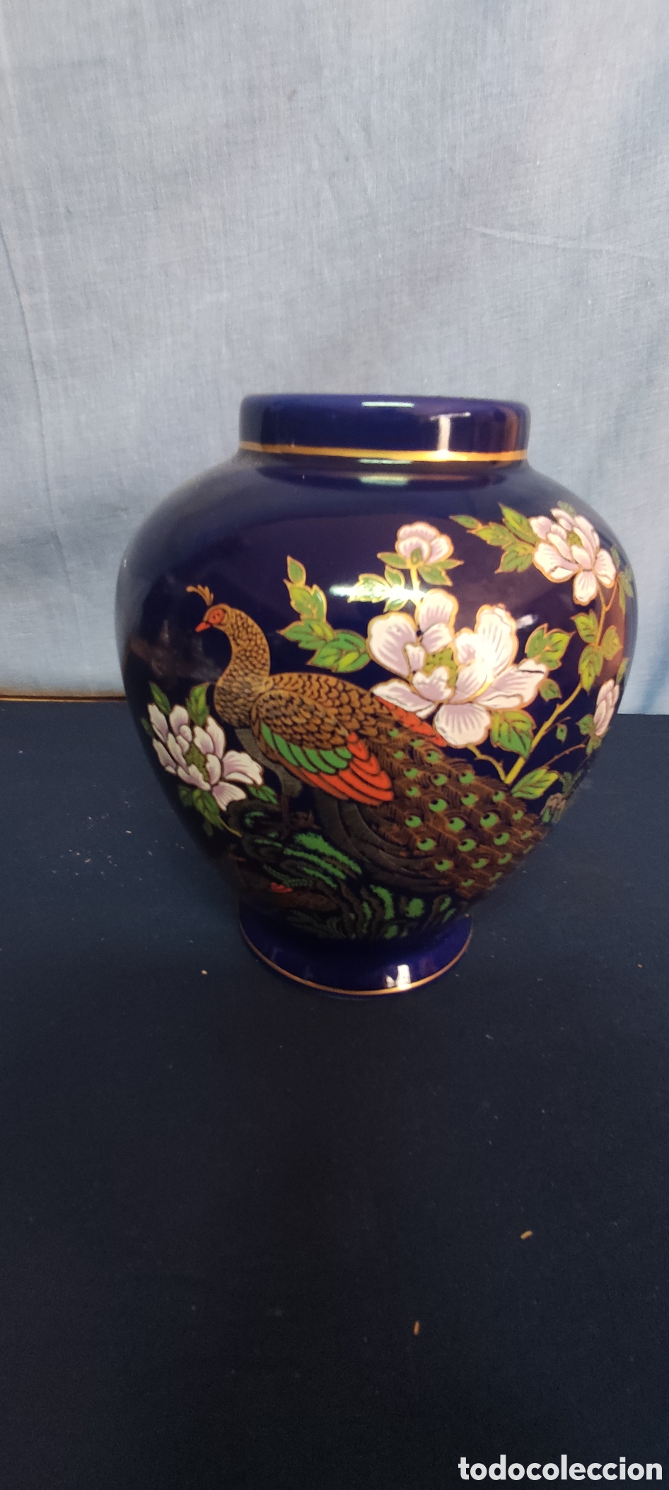 Antig&uuml;edades: Jarr&oacute;n Jap&oacute;n azul cobalto - Foto 2