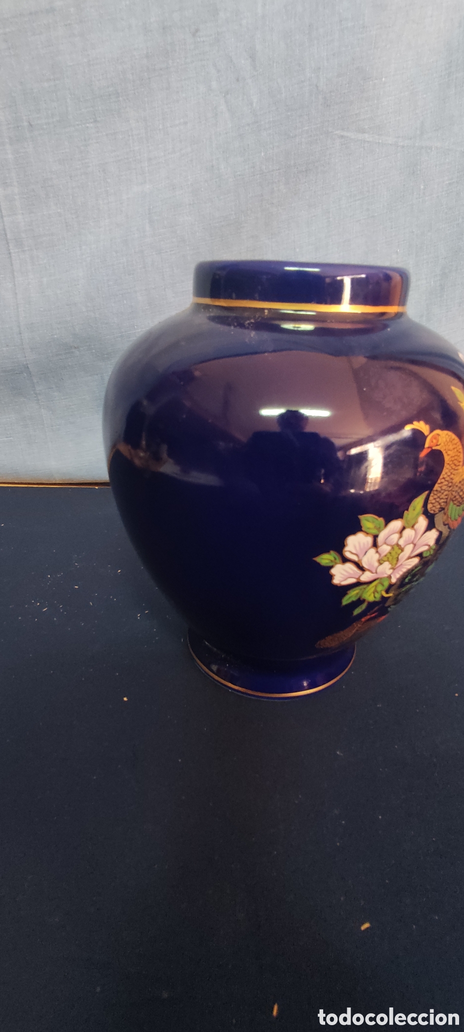 Antig&uuml;edades: Jarr&oacute;n Jap&oacute;n azul cobalto - Foto 3