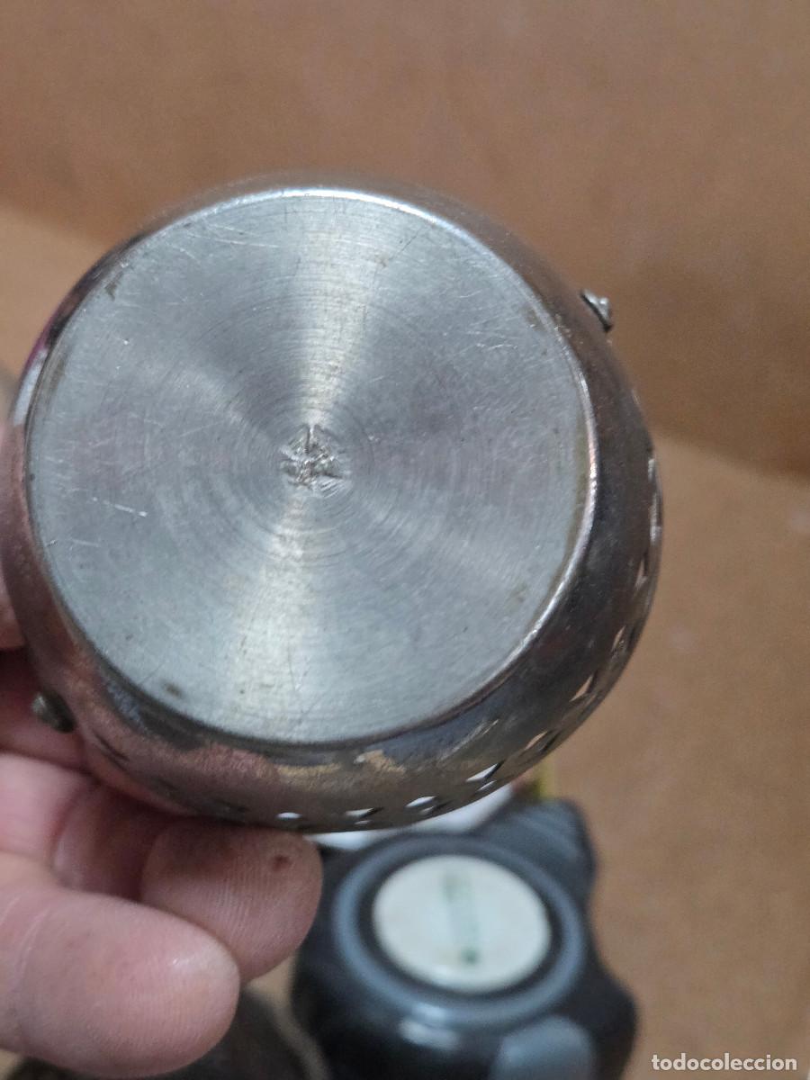 Antig&uuml;edades: mini cesto plateado antiguo - Foto 4