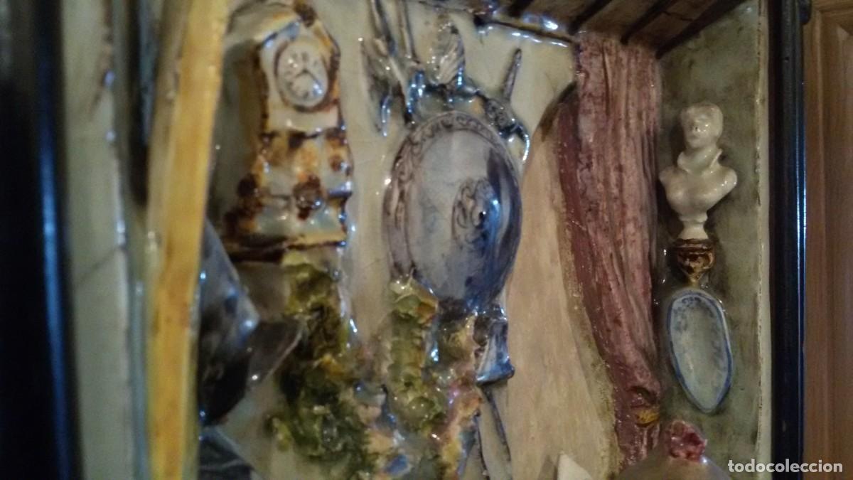 Antig&uuml;edades: Cuadro de cer&aacute;mica en relieve - Foto 11