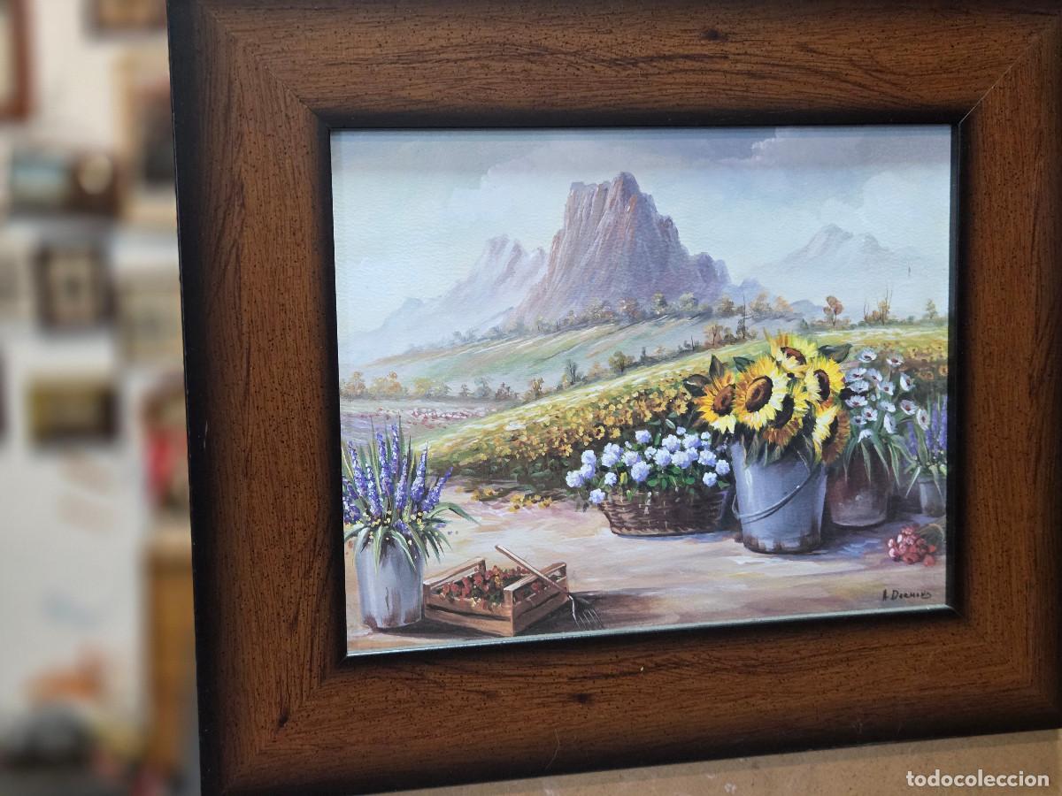 Antig&uuml;edades: cuadro decorativo girasoles - Foto 1