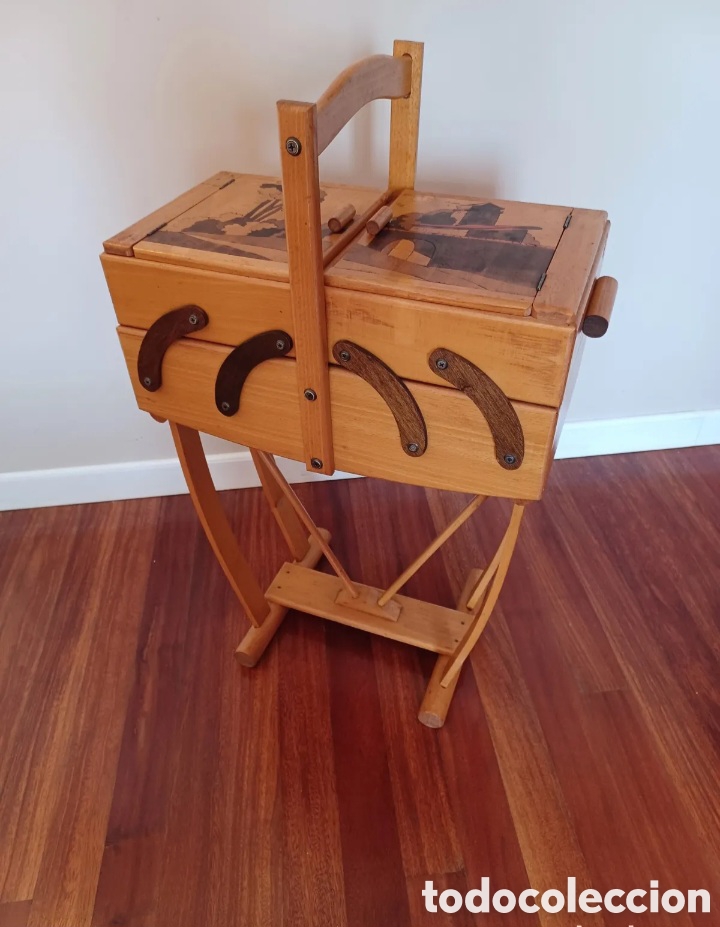 Antig&uuml;edades: LOTE EXCLUSIVO: 2 Costureros Escandinavos Mid-Century - Dise&ntilde;o N&oacute;rdico Original 1950-70