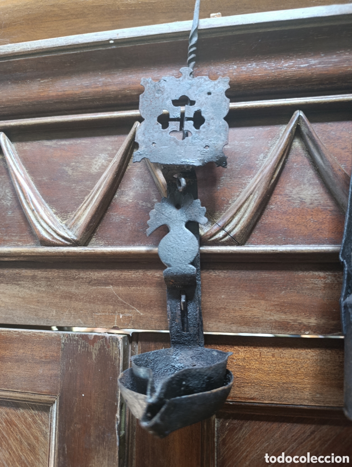 Antig&uuml;edades: Candil antiguo.de hierro