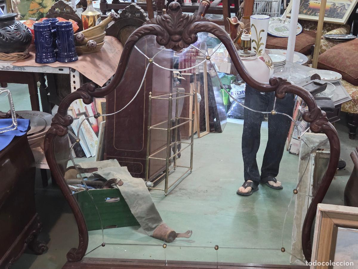 Antig&uuml;edades: espejo antiguo vicelado - Foto 1