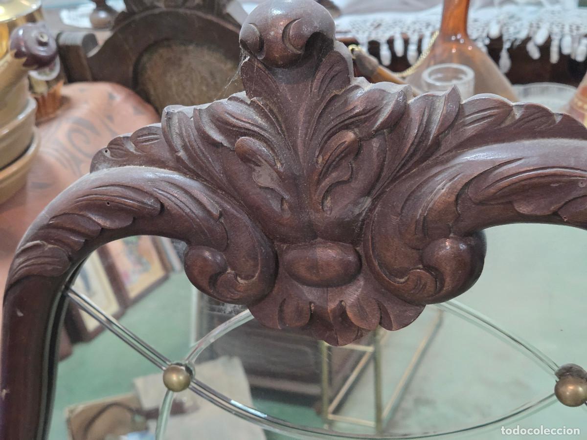 Antig&uuml;edades: espejo antiguo vicelado - Foto 3