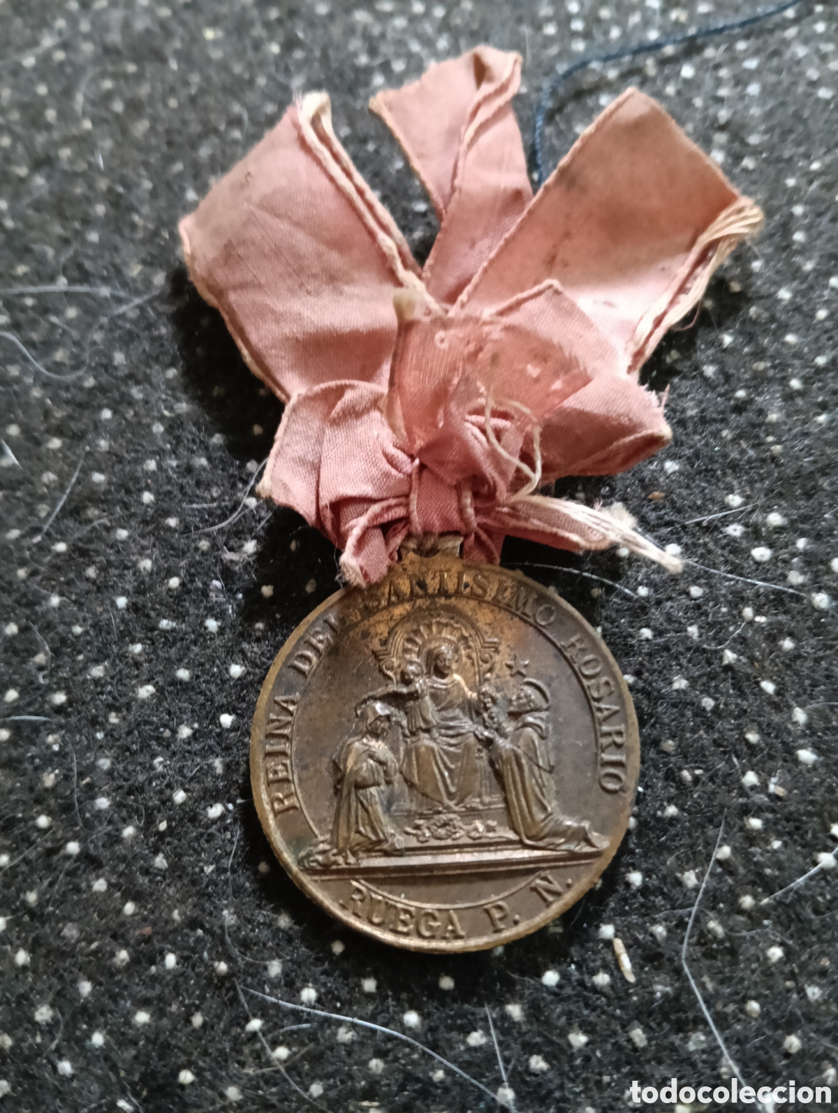 Antig&uuml;edades: Antigua Medalla Religiosa - Rosario Perp&eacute;tuo Guardia de Honor de Mar&iacute;a. Reina del Sant&iacute;simo Rosario