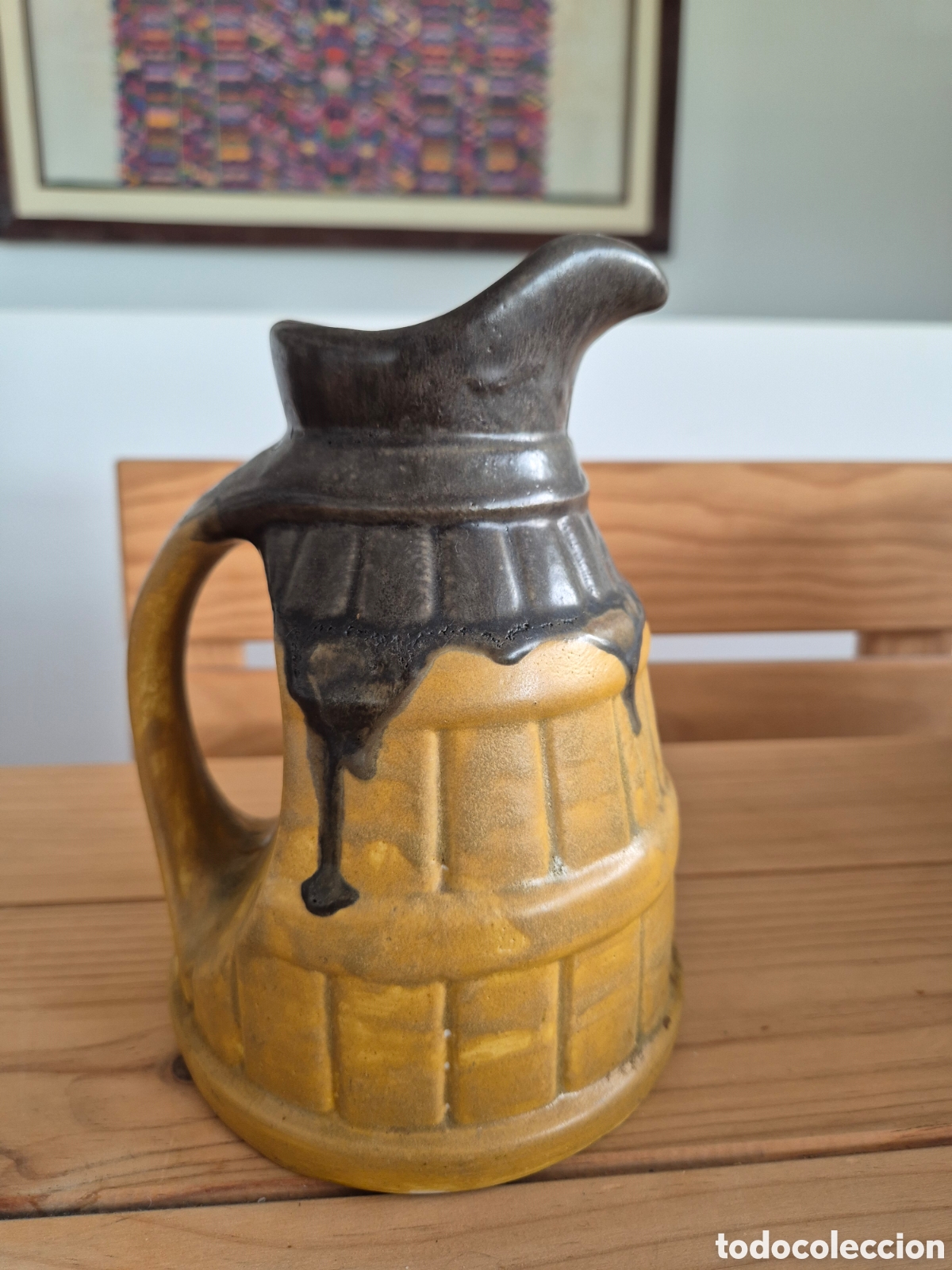 Antig&uuml;edades: Jarra gres Nalda a&ntilde;os 70