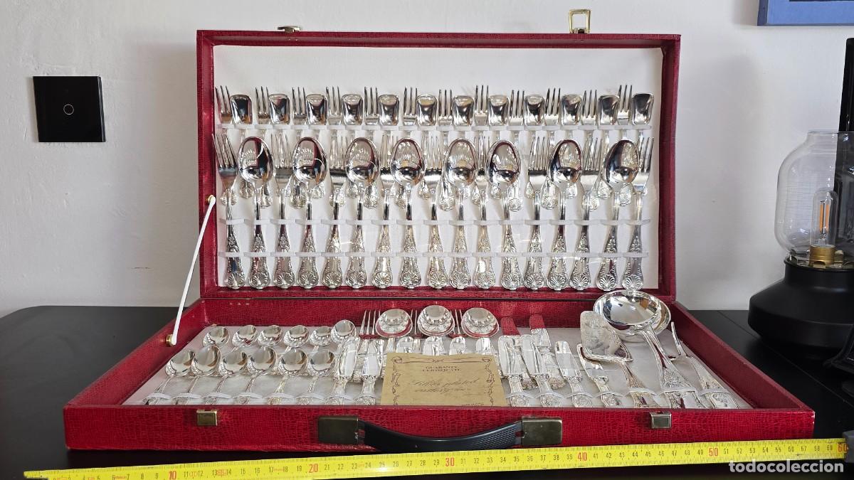 Antig&uuml;edades: Antigua cuberteria arg 800 silver plated. - Foto 1