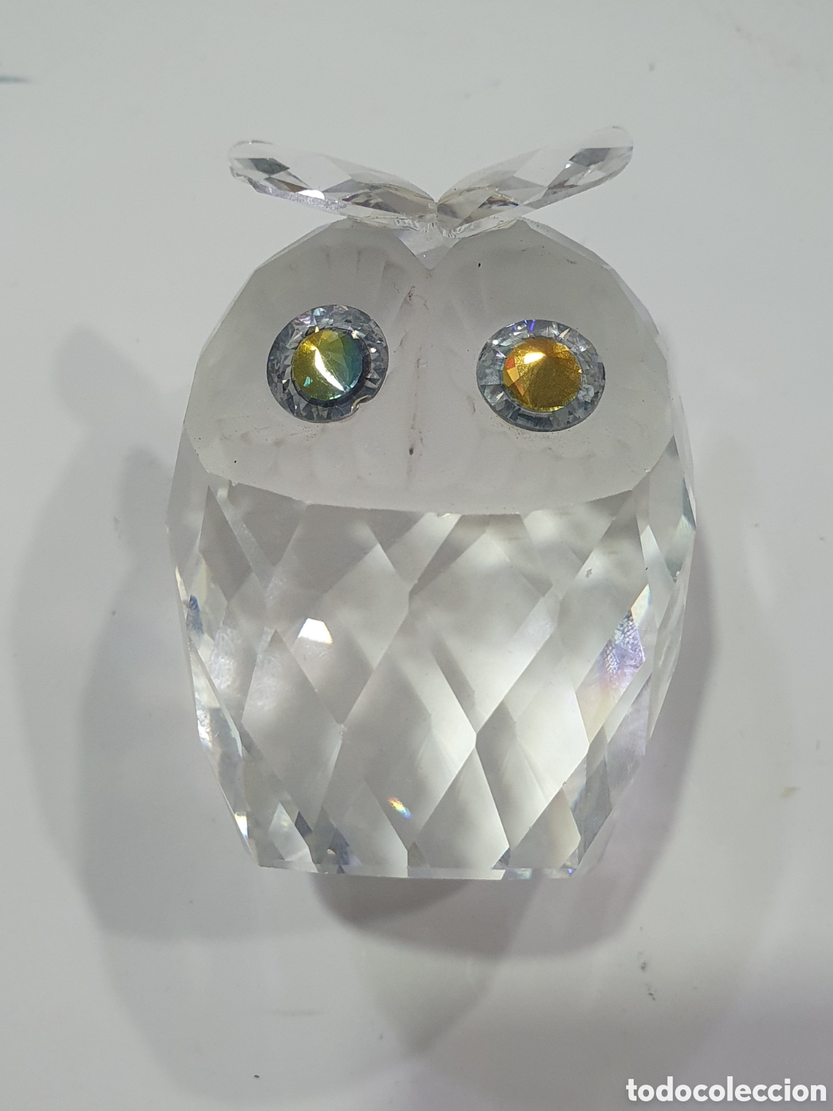 Antiquit&auml;ten: Buho de cristal de Swarovski. Ver fotos. (L99)
