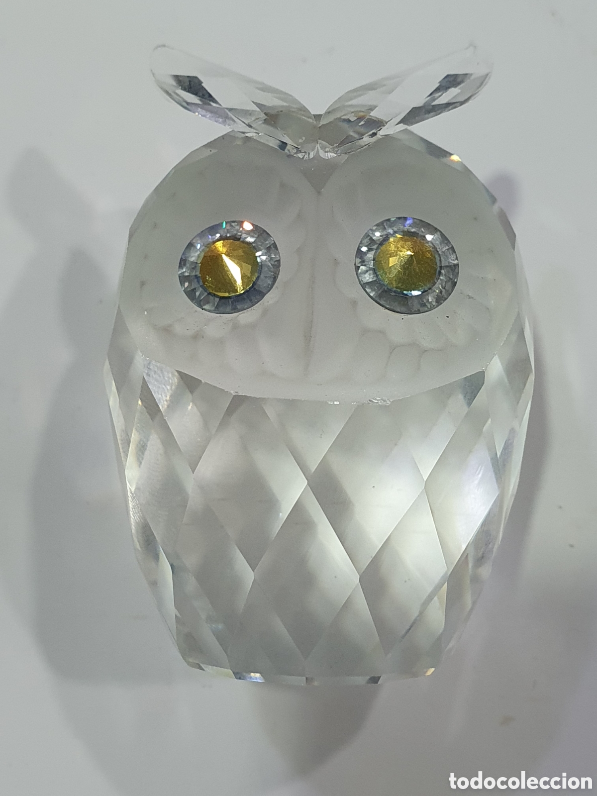 Antiquit&auml;ten: Buho de cristal de Swarovski. Ver fotos. (L99)