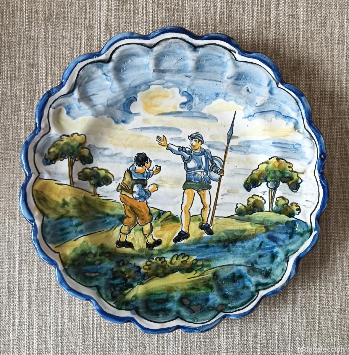 Antiguidades: ANTIGUO PLATO DE CERAMICA DE TALAVERA